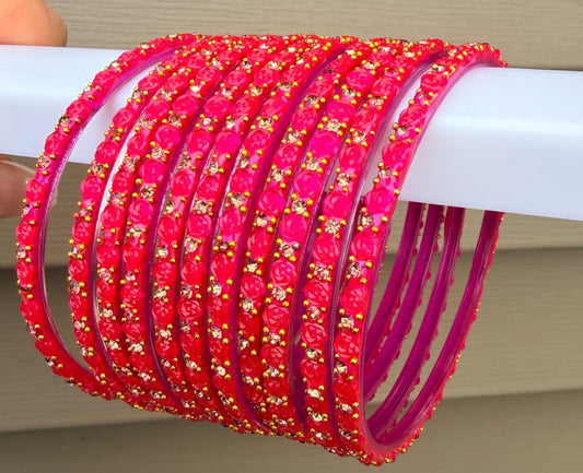Sophia Glass Bangle Set