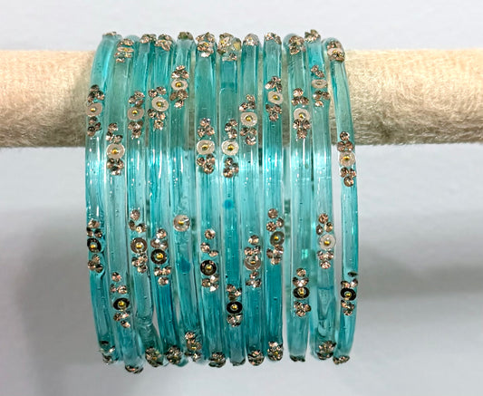 Sophia Glass Bangle Set