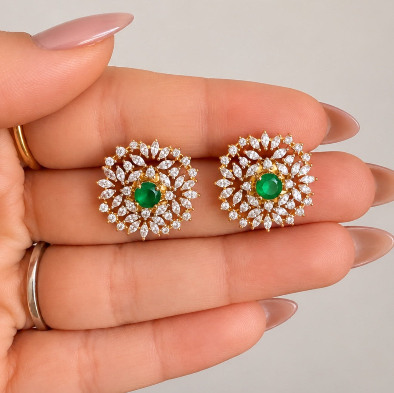 Noreen American Diamond Studs