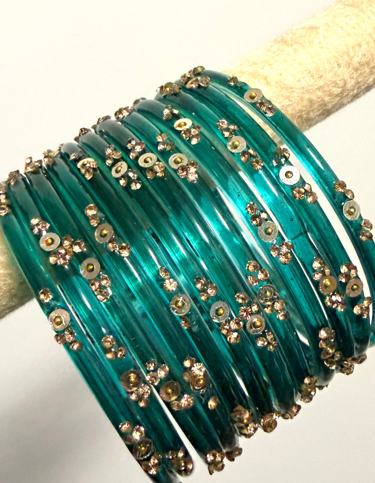 Sophia Glass Bangle Set
