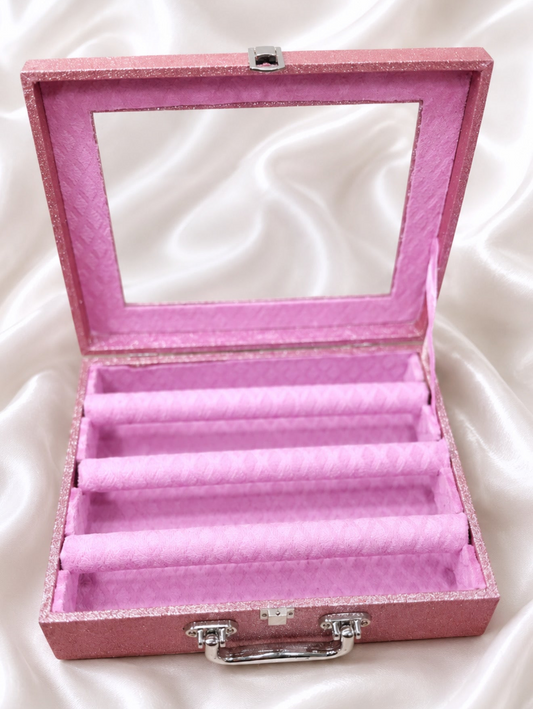 Pink Sparkly 3 Rod Bangle Box-(Back In Stock)