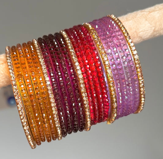 Laila Glass Bangle Set