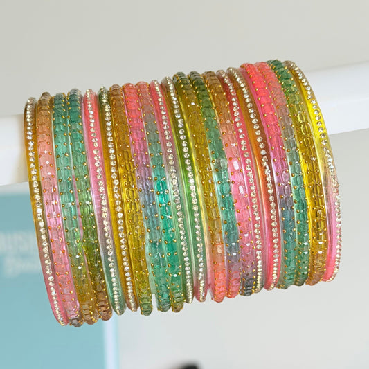 Asmita Glass Bangle Set