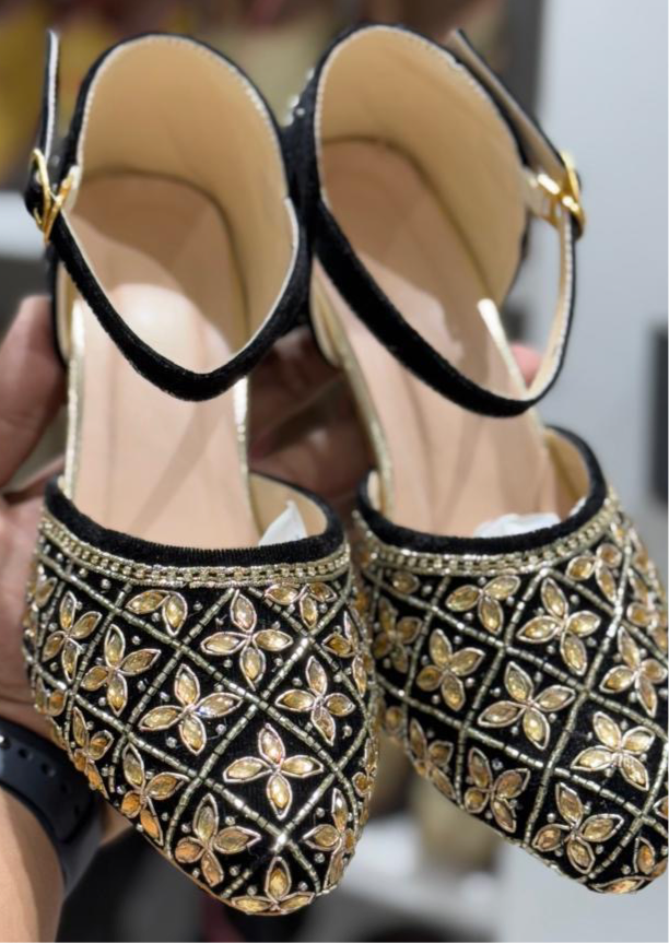 Black & Golden Heels