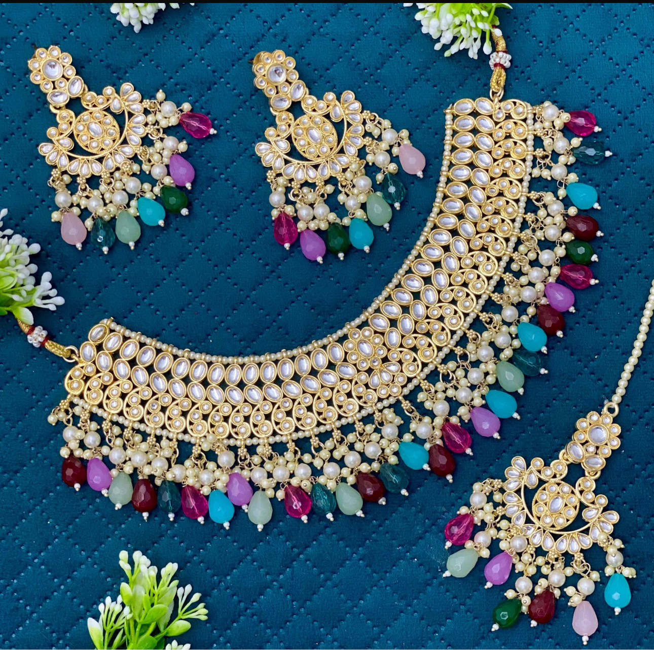 Multi Color Necklace Set