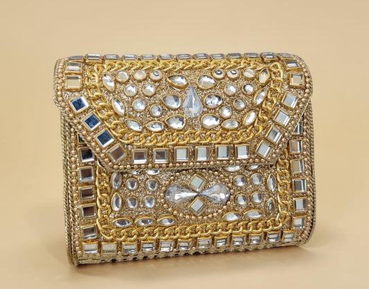 Naina Mini Kundan Clutch