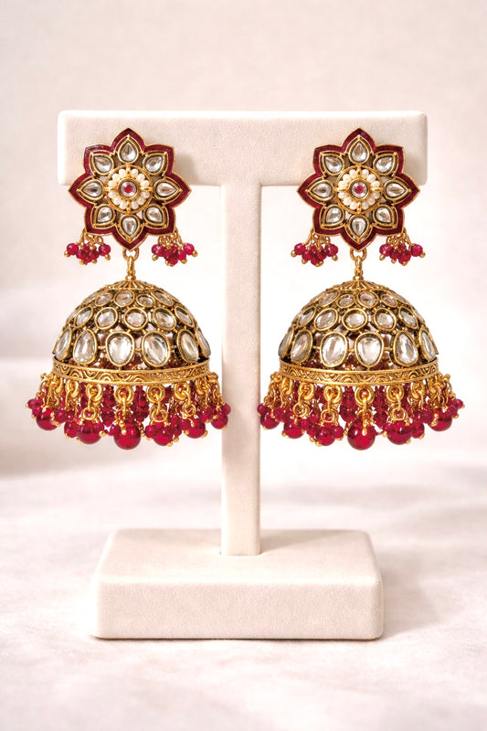 Aarohi Meenakari Jhumkis