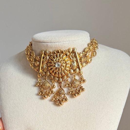 Naina Gold Plated Necklace Set