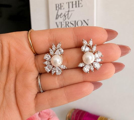 Sneha Pearl Earrings Studs