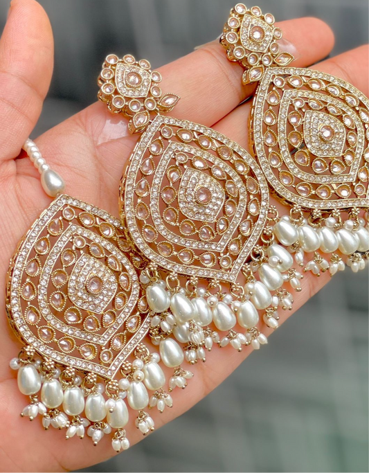 Golden & Pearl Style Tikka Set