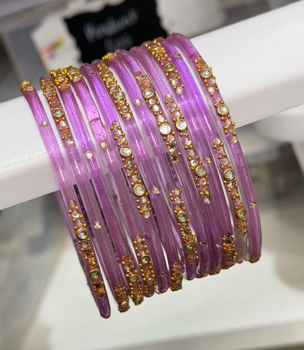 Sophia Glass Bangle Set