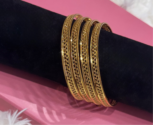 Gold Plated Bangle Set of 4