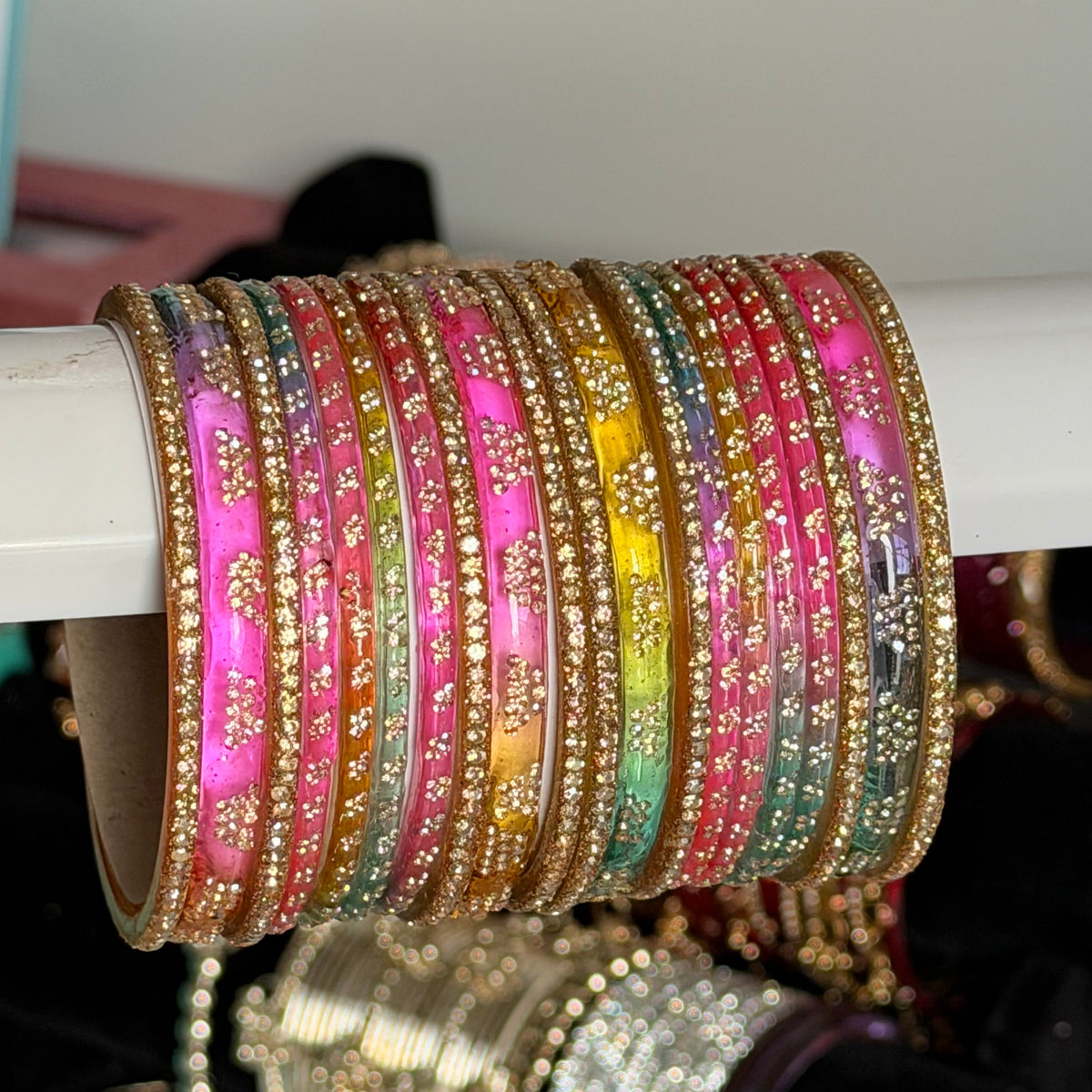 Mia Glass Bangle Set