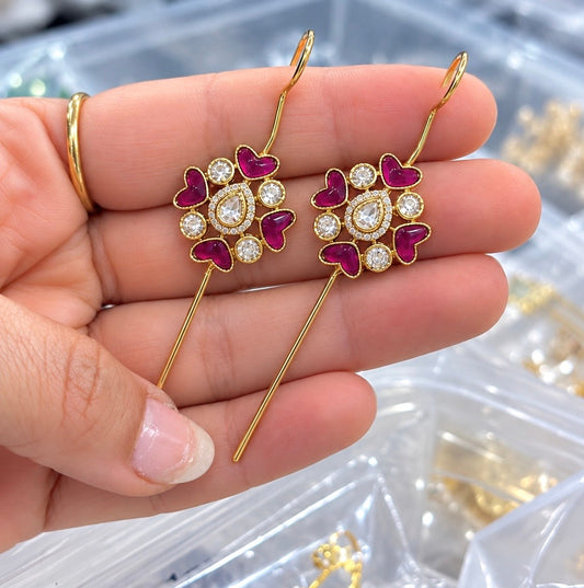 Kundan Earcuffs