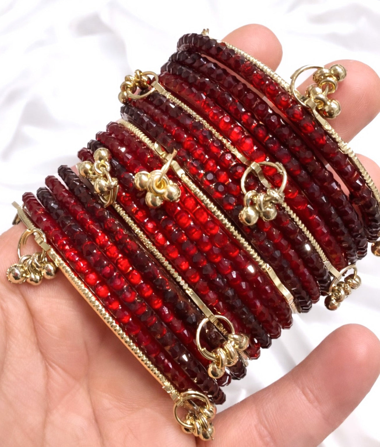 Sophia Glass Bangle Set