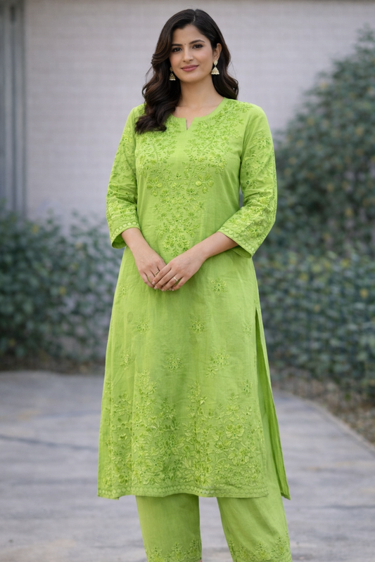 Long Kurti With Pants Set