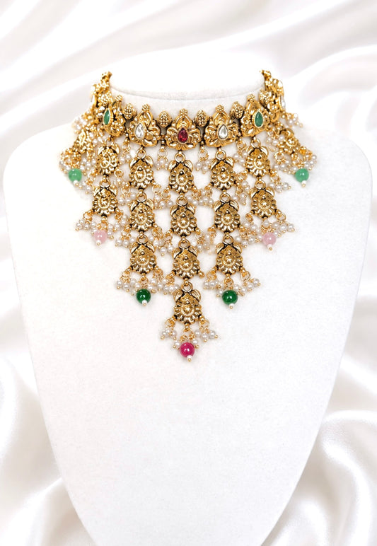 Raina Waterfall Necklace Set