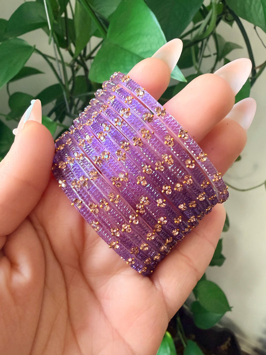 Sophia Glass Bangle Set