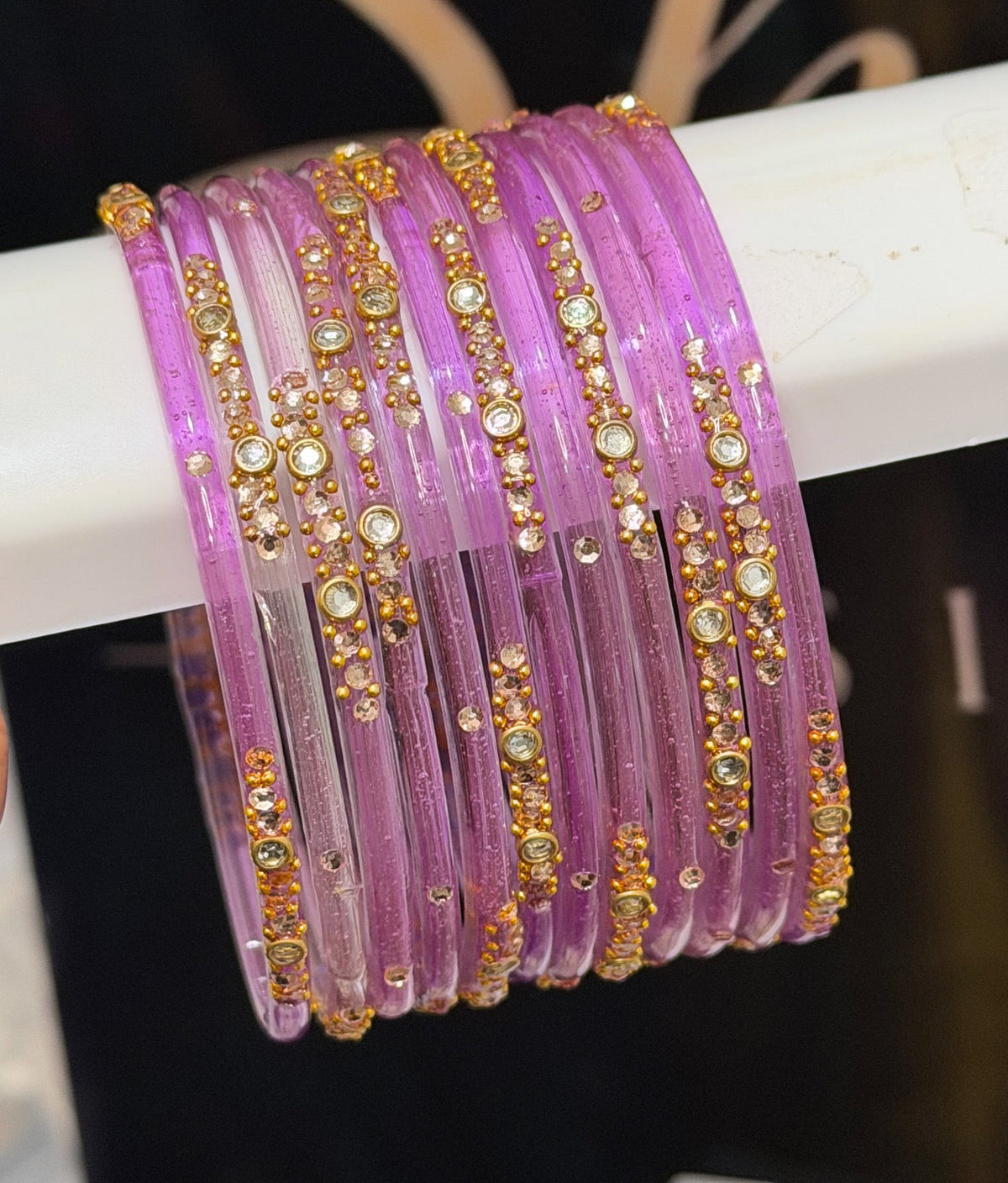 Sophia Glass Bangle Set