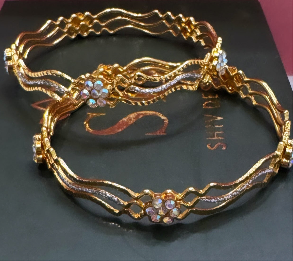 Gold Plated Bangle Set