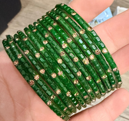 Sophia Glass Bangle Set