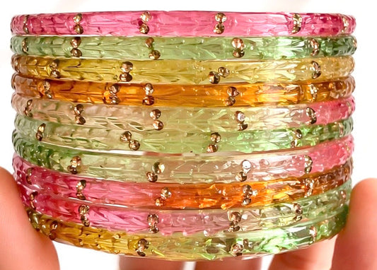 Sophia Glass Bangle Set
