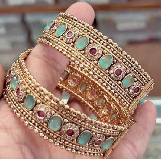 Gold Plated Bangle Set