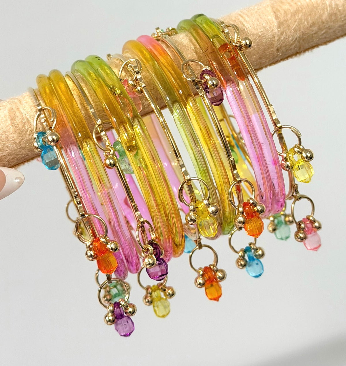Serena Pastel Kashmiri Bangle Set