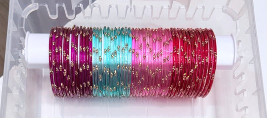 Jannat Glass Bangle Box with 3 Rod Box Included