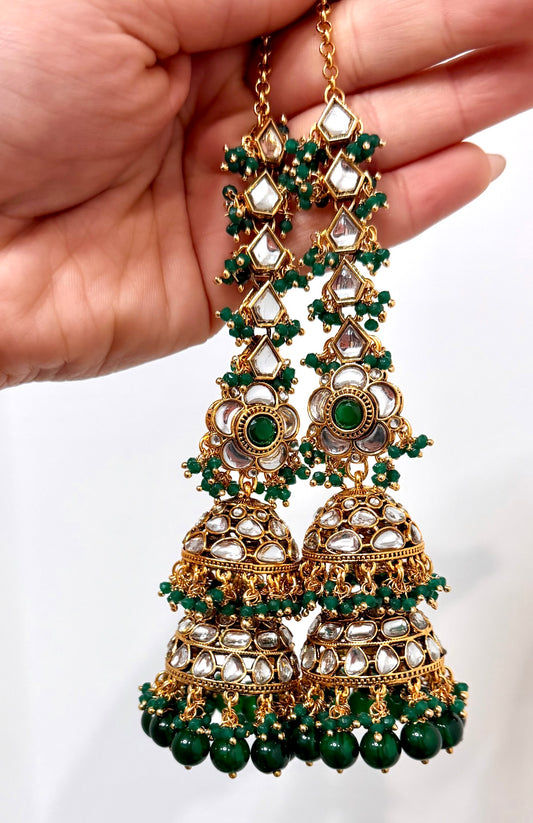 Sahara Style Double Layered Jhumkis