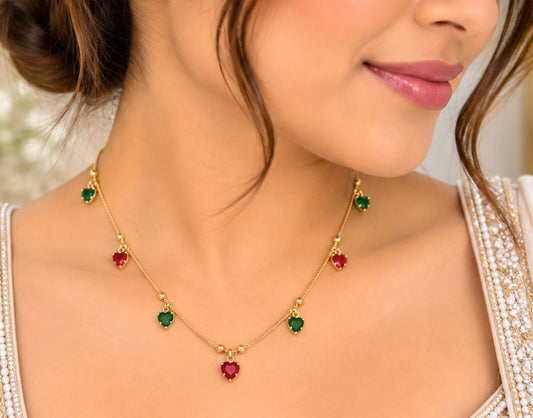 Khushi Gold Plated Anti Tarnish Pendant Chain