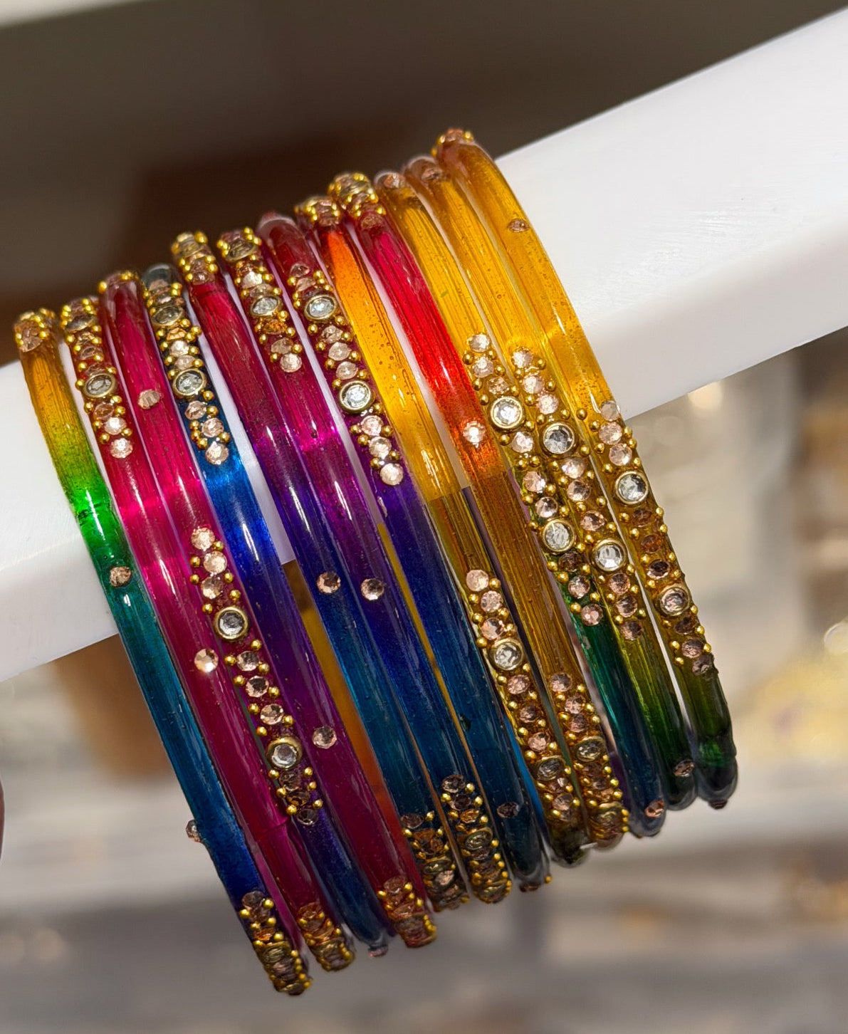 Sophia Glass Bangle Set