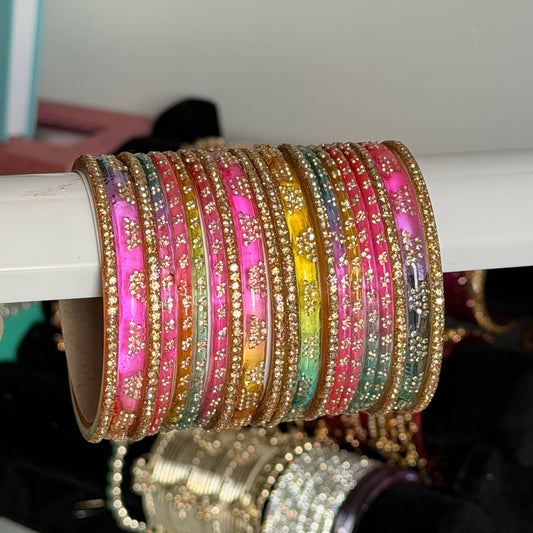 Mia Glass Bangle Set