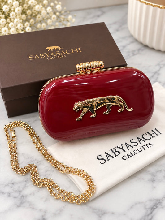 Sabya Inspired Metallic Clutch