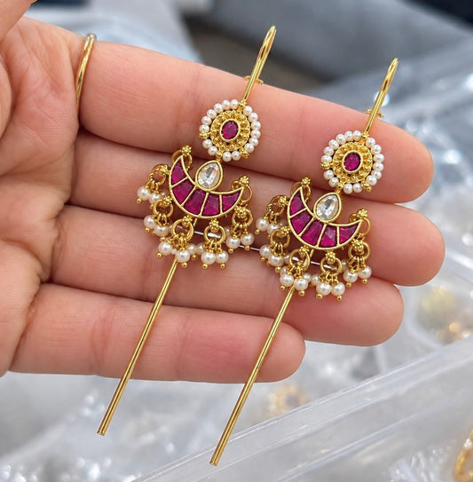 Pachi Kundan Earcuffs