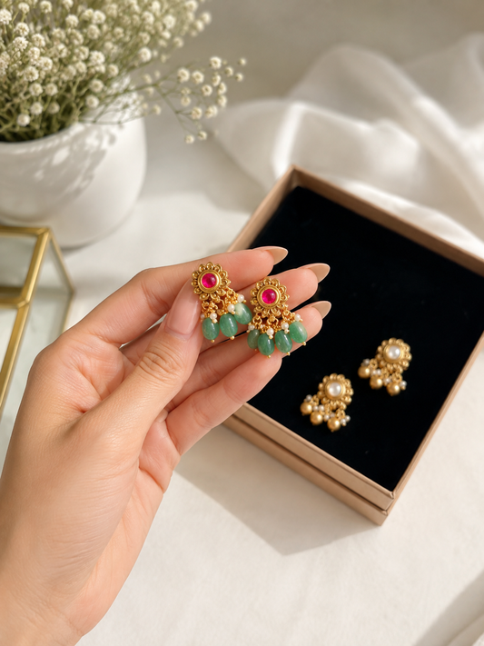 Ankita Gold Plated Premium Studs