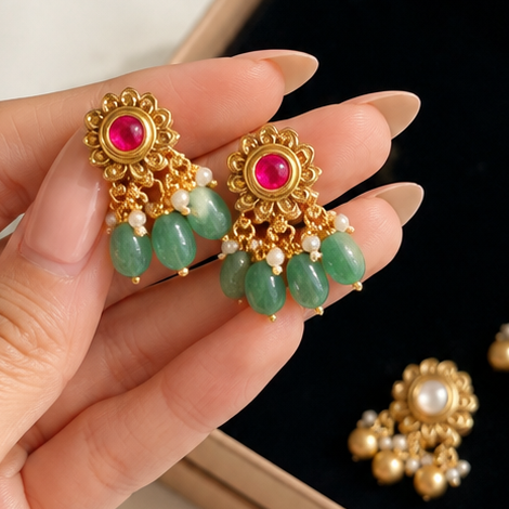 Ankita Gold Plated Premium Studs