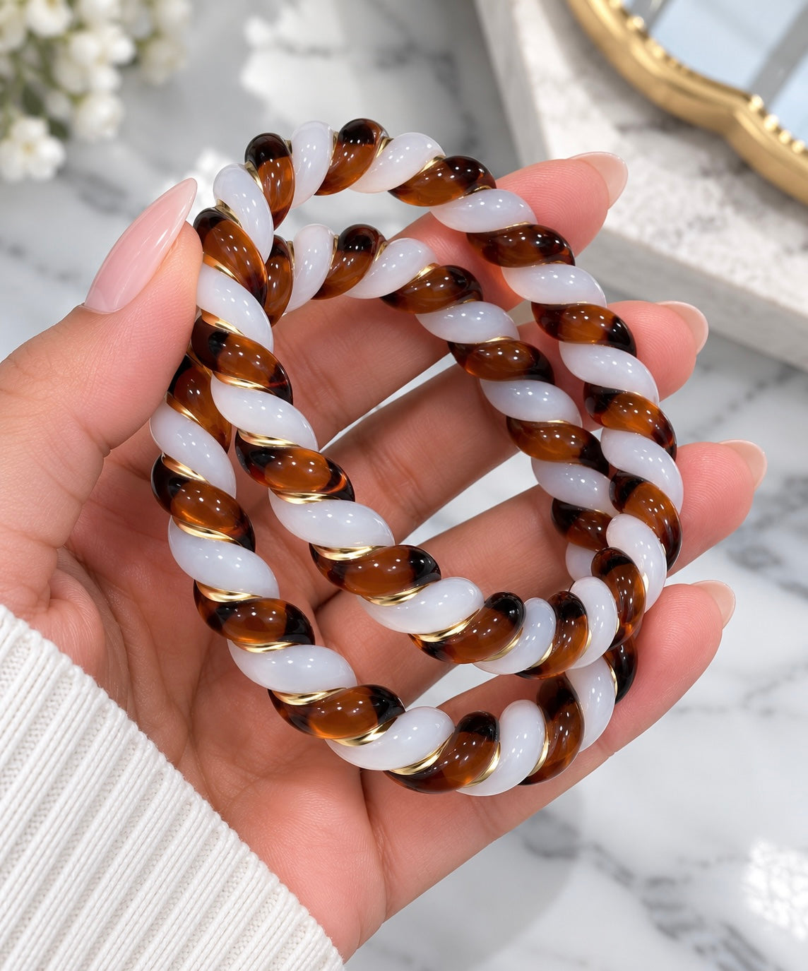 Somaya Hand Painted Glass Bangles Set of 2
