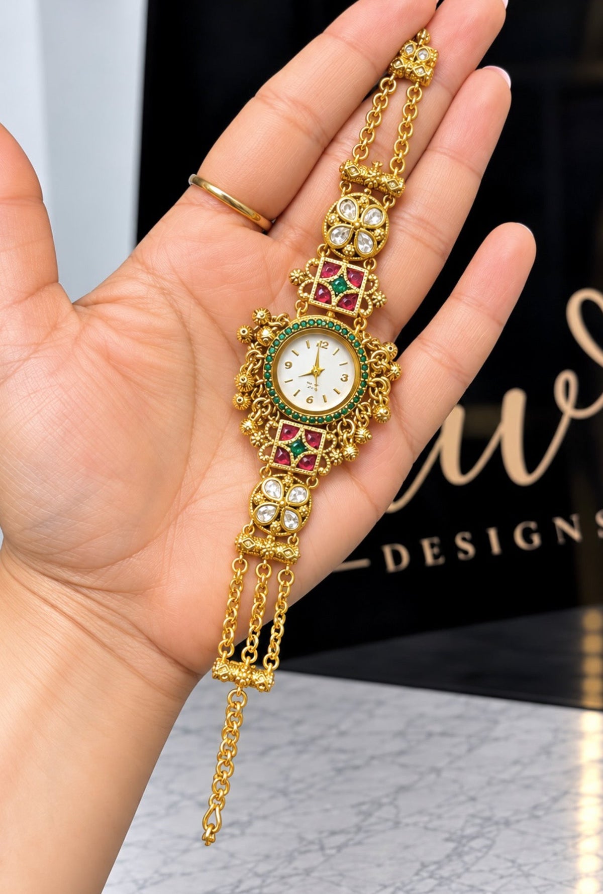 Sheena Heritage Style Watch-Adjustable