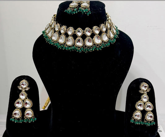 Kundan & Polki Beads Necklace Set