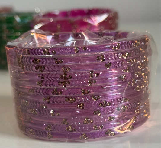 Light Purple Glass Bangles