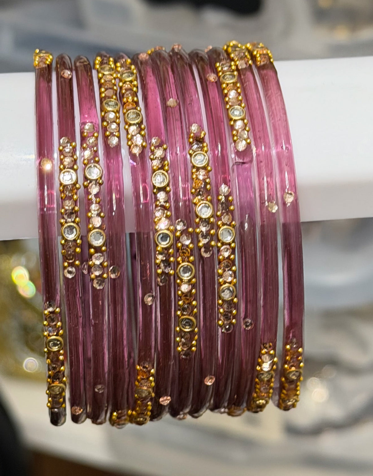 Sophia Glass Bangle Set