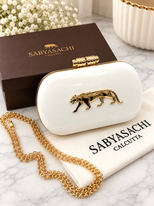 Sabya Inspired Metallic Clutch