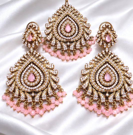 Pakistani Earrings & Tikka Set