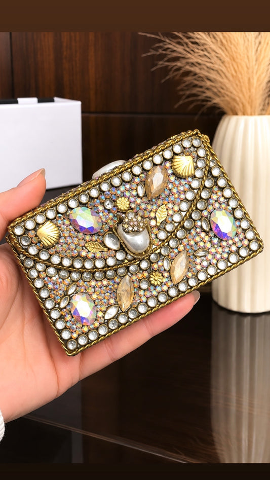 Naina Turkish Style Mini Kundan Clutch