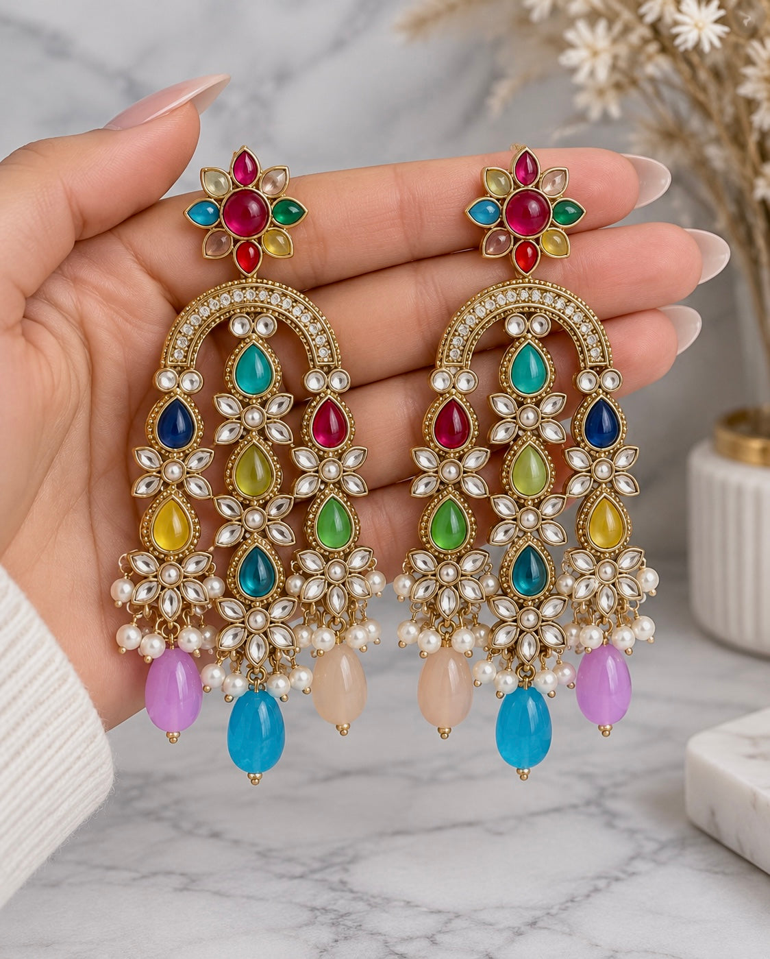 Ritika Premium Statement Earrings-Back in Stock