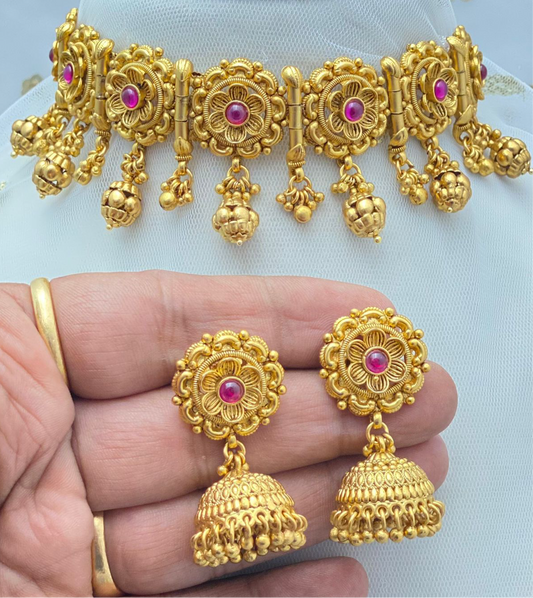 Gold Plated(Next to Real Gold) Necklace Set