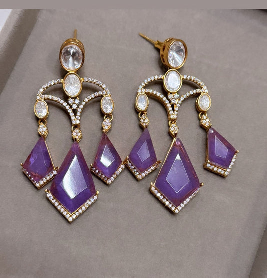 Glass Crystal Style Earrings