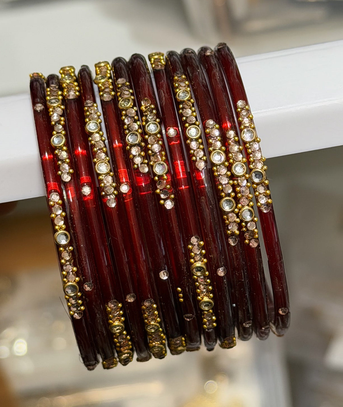 Sophia Glass Bangle Set