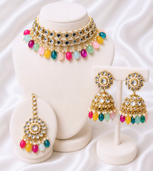 Naz Multi Color Necklace Set